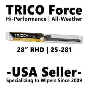 Trico Force 25-281 Super Premium 28" RHD High Performance Beam Blade Wiper Blade - Bild 1 von 12