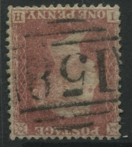 1857 1d Red Star IH, SG 40 with Watermark Inverted nice used (41) - Picture 1 of 1