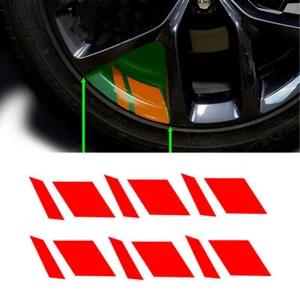 16"-21" 6PCS Sticker Reflective Car Wheel Rim Vinyl Decal Sticker Accessories - Picture 1 of 6