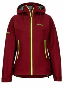 $300 NWT MARMOT SzS WOMEN STARFIRE 3-LAYER WATERPROOF HOOD RAIN JACKET CLARET - Picture 1 of 8