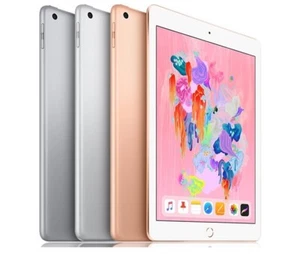 Apple iPad 6th 2018, 32GB 128GB, Wi-Fi 9.7" GRAY SILVER GOLD - Very Good - Picture 1 of 8