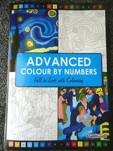 ADVANCED COLOUR BY NUMBERS - ADULTS COLOURING BOOK - ART - Famous paintings - Picture 1 of 6