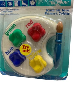 90s Vintage Evenflo To Grow PAINTERS PALETTE Teach Me Toys Electronic BUNT - Bild 1 von 10