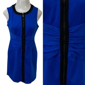 Vestido Jessica Simpson Mujer Talla 10 Lote Blazer Azul Acanalado Cremallera Trabajo Oficina - Imagen 1 de 18