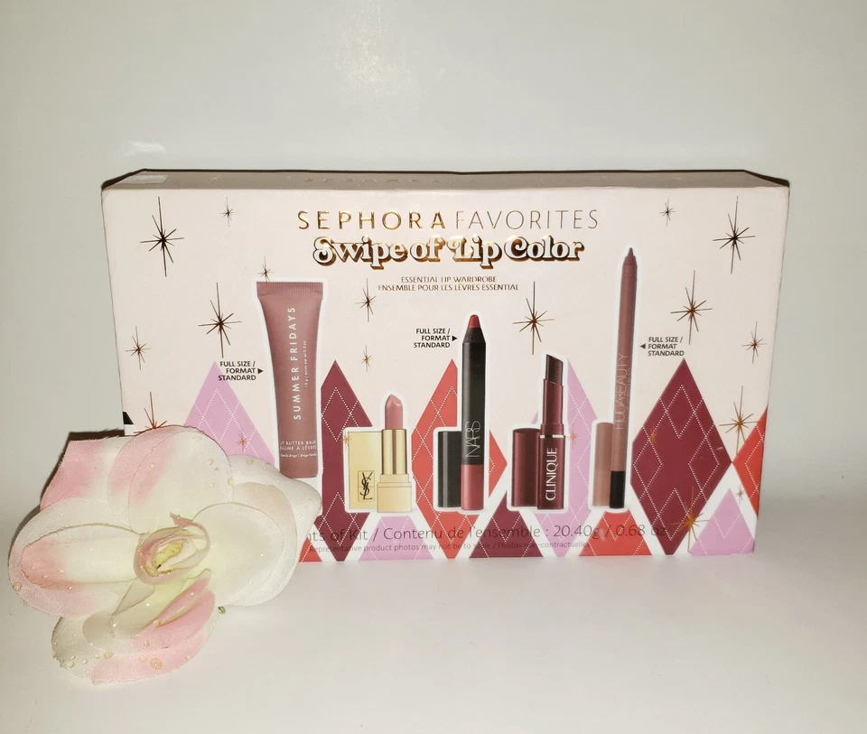 Set de regalo de 5 piezas de lápiz labial esencial Sephora Favorites Swipe of Lip Color Foto 1 de 1