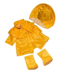 Vintage 1979 Fisher-Price My Friend Mandy Regenjacke Hut und Galoschen - Bild 1 von 3