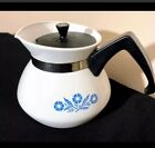 VTG Corning Ware Blue Cornflower Coffee Tea Pot with Lid