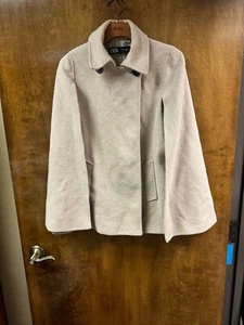 Women "Zara" tan cape/coat. Size Med. Previously owned - Picture 1 of 3