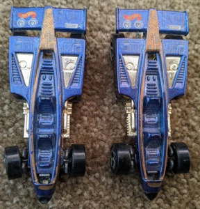 2 x Hot Wheels Circuit Racer F3 Shadow Jet 1987 Purple Cars - Picture 1 of 4