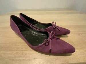 Basque purple suede women’s shoes - Picture 1 of 7