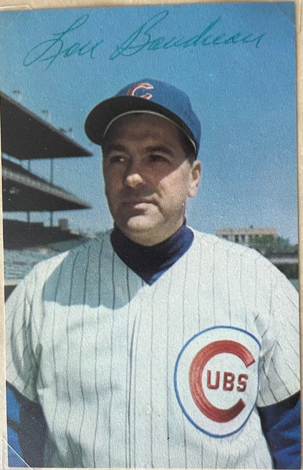 Lou Boudreau 5x7 Foto Cachorros Autógrafo Salón de la fama murió 2001 * Colección Mary Fals Foto 1 de 1