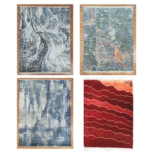 Hand Knotted Modern Custom Size Carpet Wool Area Rugs Multicolour Modern Carpets - Picture 1 of 23