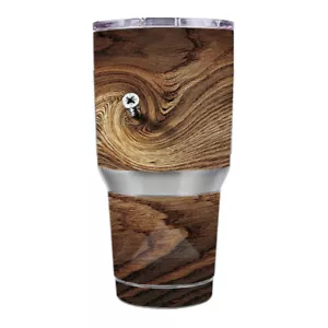 Skin Decal for Ozark Trail 30 oz Tumbler / Dark Wood Knot Screw in Walnut - Picture 1 of 1