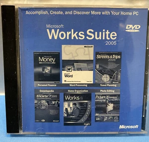 CD de software Microsoft Works Suite 2005 con clave - Imagen 1 de 2