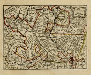 Antique Map-TOPOGRAPHY-NEDERKWARTIER-UTRECHT-NETHERLAND-DE LETH-Anonymous-1765 - Picture 1 of 5