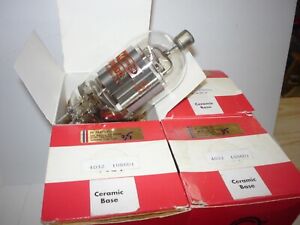 4 LOT Raytheon JAN 4D32 Vacuum Tubes for Collins Hallicrafters Johnson Xmtrs.