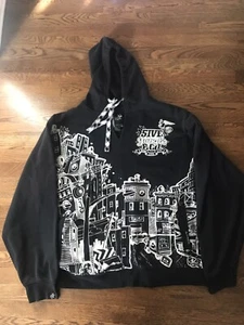5ive Jungle Walk Of Life Sweatshirt schwarz weiß Herren Größe 4XL Musik Stadt NYC - Bild 1 von 5