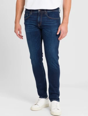 Cross Herren Jeans Jimi E197-032 in Dark Blue Sweat Denim - Bild 1 von 4