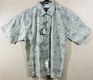 VTG resistol rode gear mens L aztec western stretch rodeo cowboy button shirts - Picture 1 of 10