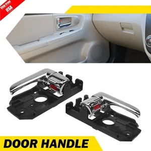Juego de manijas de puerta interior delanteras traseras izquierda derecha cromadas para Kia Spectra 2004-2009 - Imagen 1 de 12