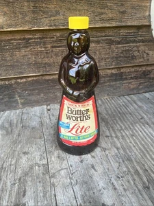Vintage Mrs. Butterworth's Syrup Empty Bottle Glass 24oz w/ original plastic lid - Picture 1 of 8