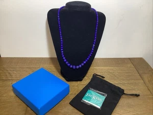 Mine Finds by Jay King 925 Sterling Royal Blue Beaded Necklace - Picture 1 of 6