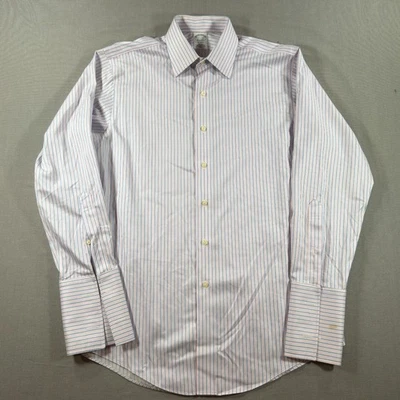 Brooks Brothers 1818 Regent Button Shirt Mens 15.5 33 Blue Non Iron Supima - Image 1 of 4