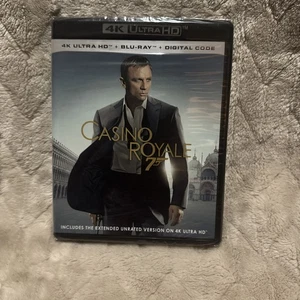 Casino Royale (4k Ultra HD + Blu-Ray + Digital, 2006) 007 Daniel Craig New - Imagen 1 de 2