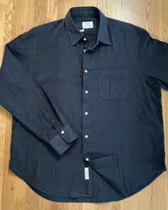 Rag & Bone Men’s Navy Cotton Shirt XL — Logo Buttons, Spread Collar - Picture 1 of 7