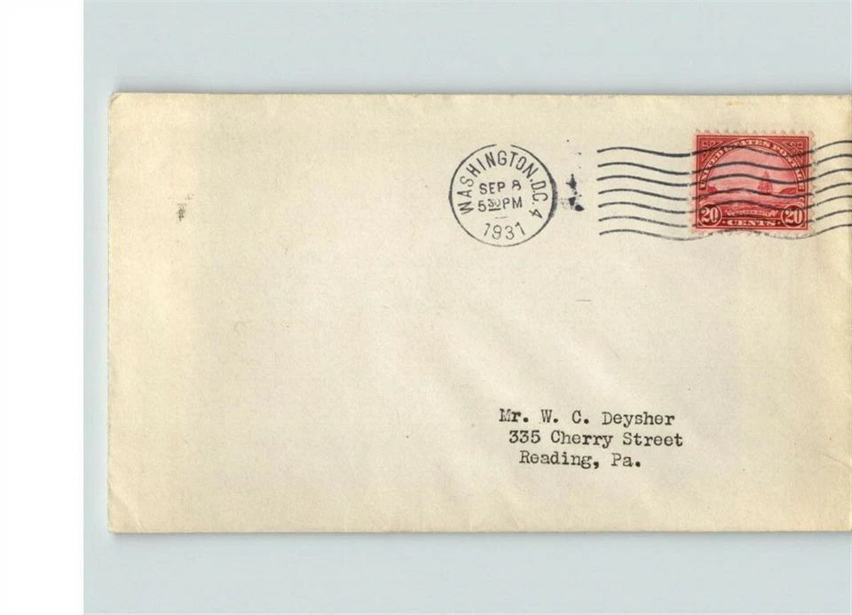 SCARCE! GOLDEN GATE, 1931 # 698 First Day of Issue, 20 cent stamp, Sept. 8, 1931 - Image 1 of 1