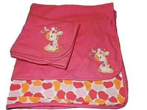 9B 30x30 NWT GyMbOrEe JOLLY GIRAFFE baby Crib Blanket Swaddling Receiving Lovey - Picture 1 of 3