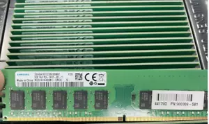 SAMSUNG 8GB DDR4 2400MHz ECC UDIMM RAM 1Rx8 PC4-19200 M391A1K43BB1-CRCQ - Picture 1 of 1