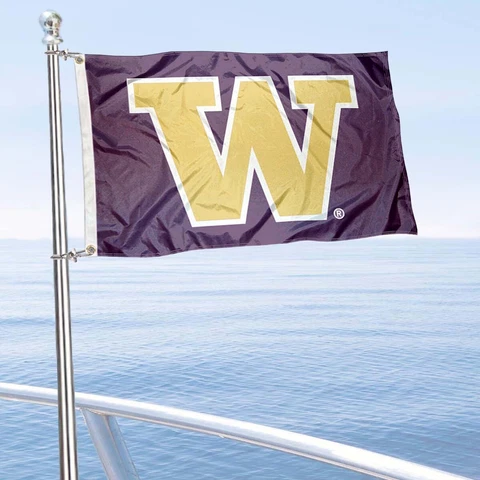 University of Washington UW Huskies Boat and Golf Cart Flag Cover