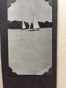 Foto vintage original de velero ""Carreras en el lago"". De colección - Imagen 1 de 4
