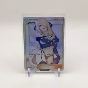 Cynthia Full Art Goddess Story Pokemon Waifu Trading Card Holofoil - Picture 1 of 1
