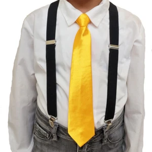 CHILDREN'S SUSPENDERS and TIE Sets - KIDS SUSPENDER NECKTIE Costume COMBO - Picture 1 of 12