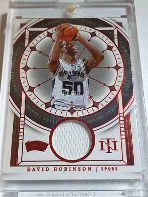 2023 National Treasures David Robinson #PATCH RED /10 Game Worn Jersey - Image 1 of 4