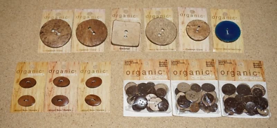 (12 Packs) Blumenthal Lansing Organics Buttons - Coconut Wood - Image 1 of 4