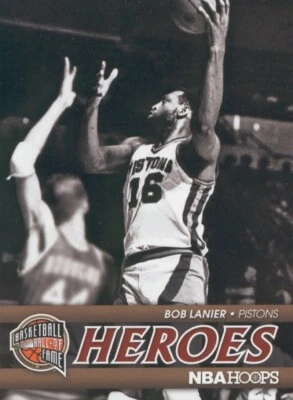 2011-12 Panini NBA Hoops Heroes #10 Bob Lanier Detroit Pistons NM Insert - Image 1 of 2