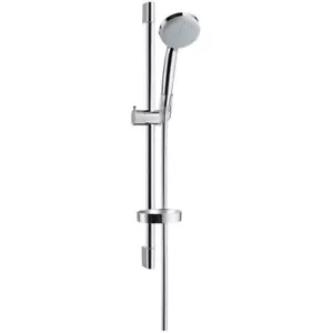 Hansgrohe Croma 100 Set Doccia Cromato Vario con Binario Doccia 65 cm e Portasapone - Foto 1 di 2