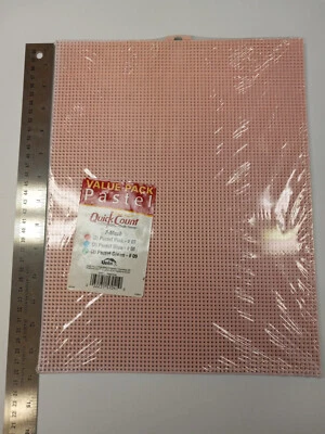Plastic Canvas Lot - 43  NEW  10.5 x 13.5 Sheets  7 & 10 Mesh Pastel  $1 A SHEET - Image 1 of 4