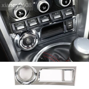 For Toyota 86 Subaru BRZ 12-20Scion FR-S Chrome ABS Engine Start Stop Panel Trim - Picture 1 of 11