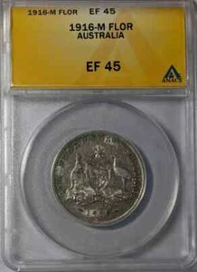 1916 ANACS XF-45 AUSTRALIA FLORIN - Picture 1 of 4