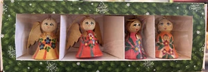 Holzengel Weihnachtsschmuck handbemalt russisch - Bild 1 von 4