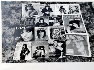 Unique Photo of Joan Jett Magazine Covers 8X10 Glossy RARE - Picture 1 of 3