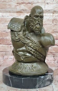 Original Kratos God of War Büste Bronze Skulptur Figur Home Office Deko Geschenk - Bild 1 von 10