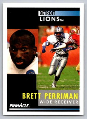 # 271 Brett Perriman Detroit Lions 1991 Pinnacle - Image 1 of 2