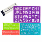 Pack 4 Lettering Stencil Set Upper Lower Case Alphabet Number Kids Craft Set UK