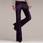 Royal Purple Velvet Flared Pants - The Kate Fit size 2 bootcut Body by Victoria