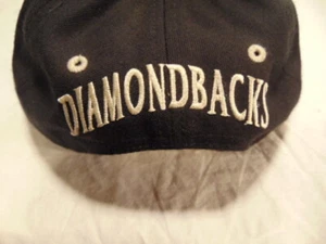 Vintage Arizona Diamondbacks Snapback Hat Cap Black wth White Brim Twins - Picture 1 of 11